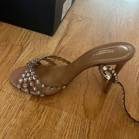 Aquazzura Tequila Sandal 105 powder pink - Picture 4 of 7